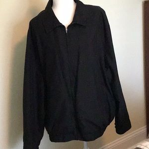 Vintage St. John’s Bay light weight jacket size xl black preowned great cond.